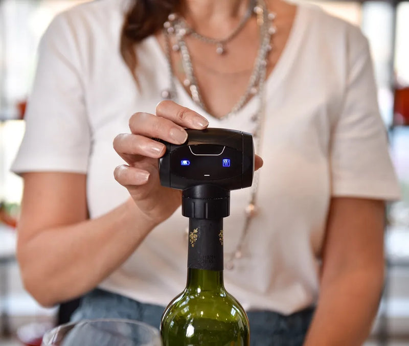 Abridor de Vinho Elétrico Tazzi™ - Rolha Elétrica