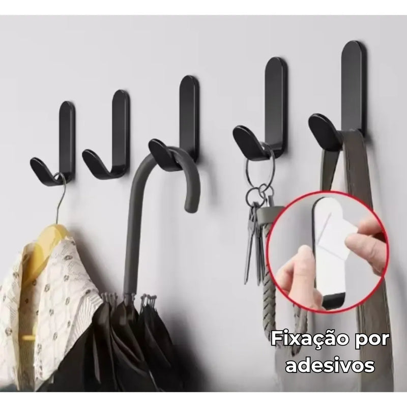 Kit de Ganchos de Parede Multiuso - Tazzi