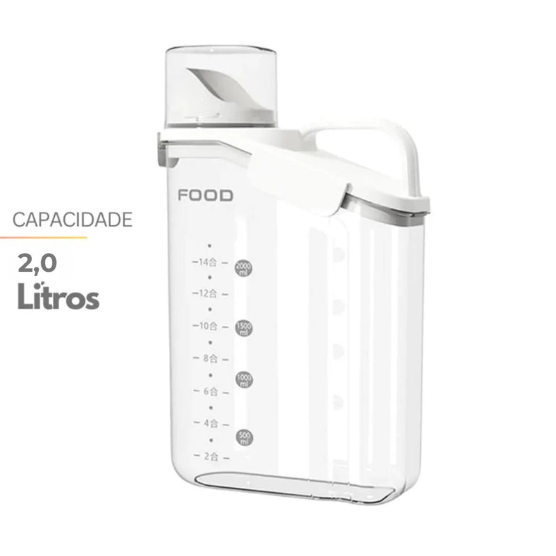 Kit Pote Hermético Premium Copo Medidor - Tazzi