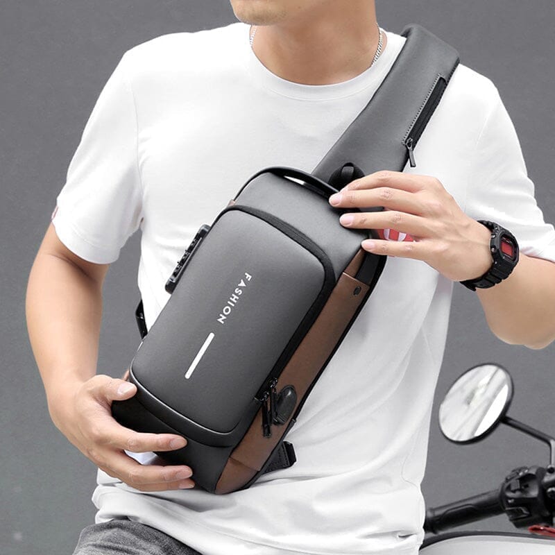 Mochila Anti-Furto com Senha USB Slim Bag - NerdCorner