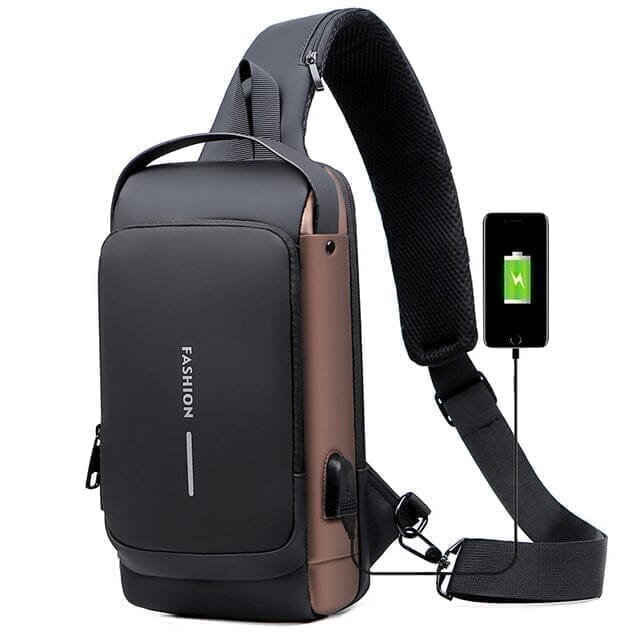 Mochila Anti-Furto com Senha USB Slim Bag - NerdCorner