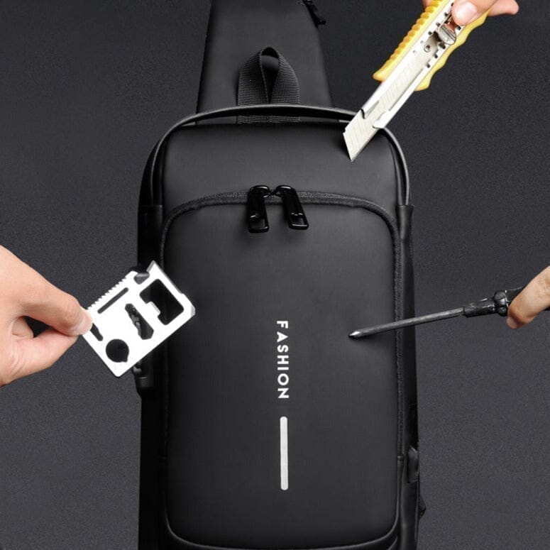 Mochila Anti-Furto com Senha USB Slim Bag - NerdCorner