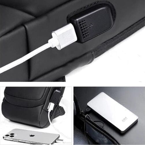 Mochila Anti-Furto com Senha USB Slim Bag - NerdCorner