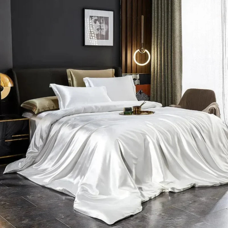 Conjunto de Cama em Seda 4 Peças - Tazzi