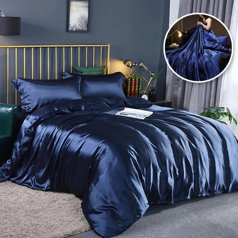 Conjunto de Cama em Seda 4 Peças - Tazzi