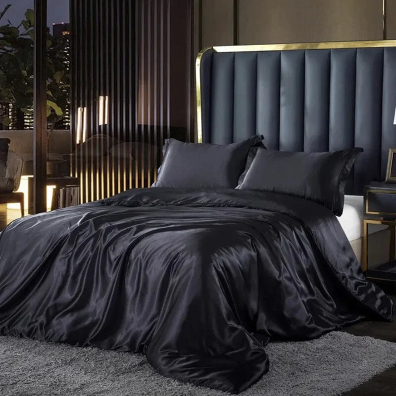 Conjunto de Cama em Seda 4 Peças - Tazzi