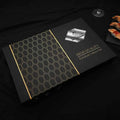 Conjunto de Talheres Dourado Luxy 24 Peças + Brinde Caixa presente - Tazzi