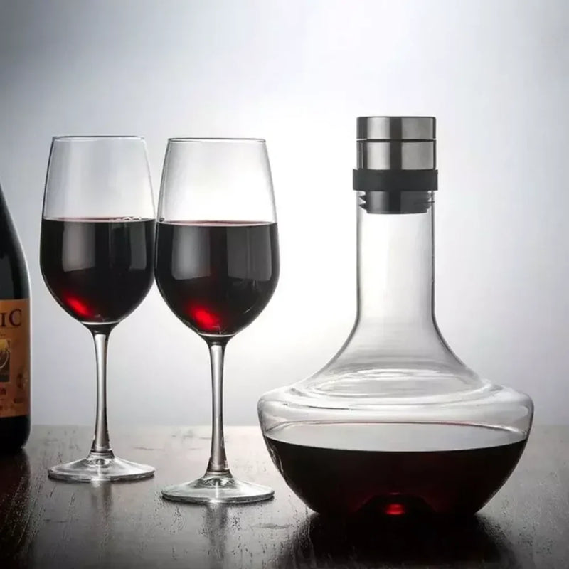 Decantador De Vinho Sofisticado 3 em 1 - Tazzi