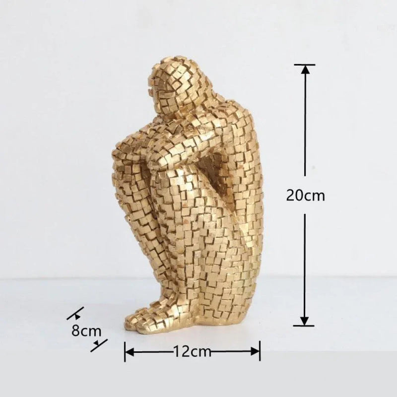Escultura Homem Pensador - Tazzi