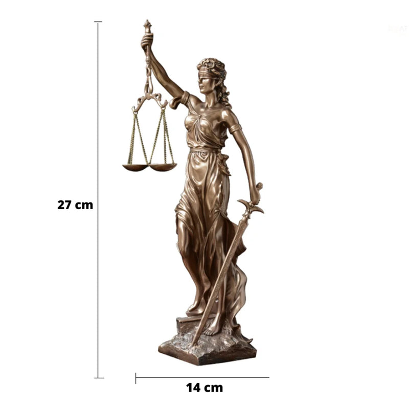 Escultura Themis Deusa da Justiça - Tazzi