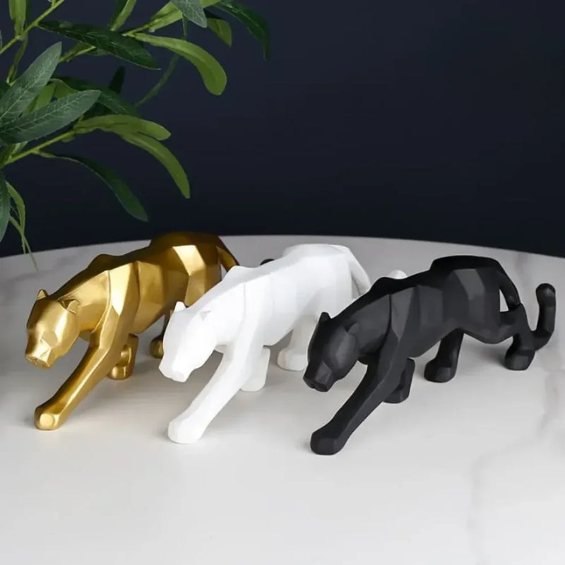 Estátua de Leopardo em Resina - Tazzi
