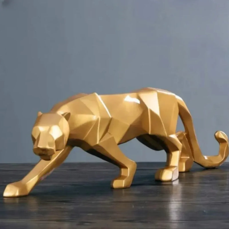 Estátua de Leopardo em Resina - Tazzi