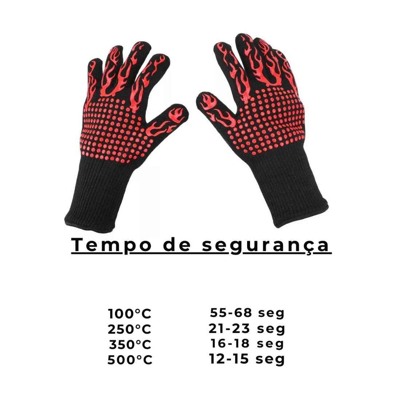 Luva Térmica Tazzi™ - Suporta até 800°C!