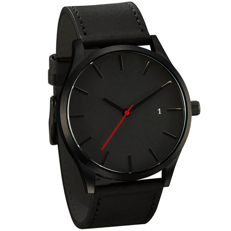 Relógio Minimalista Couro Soft