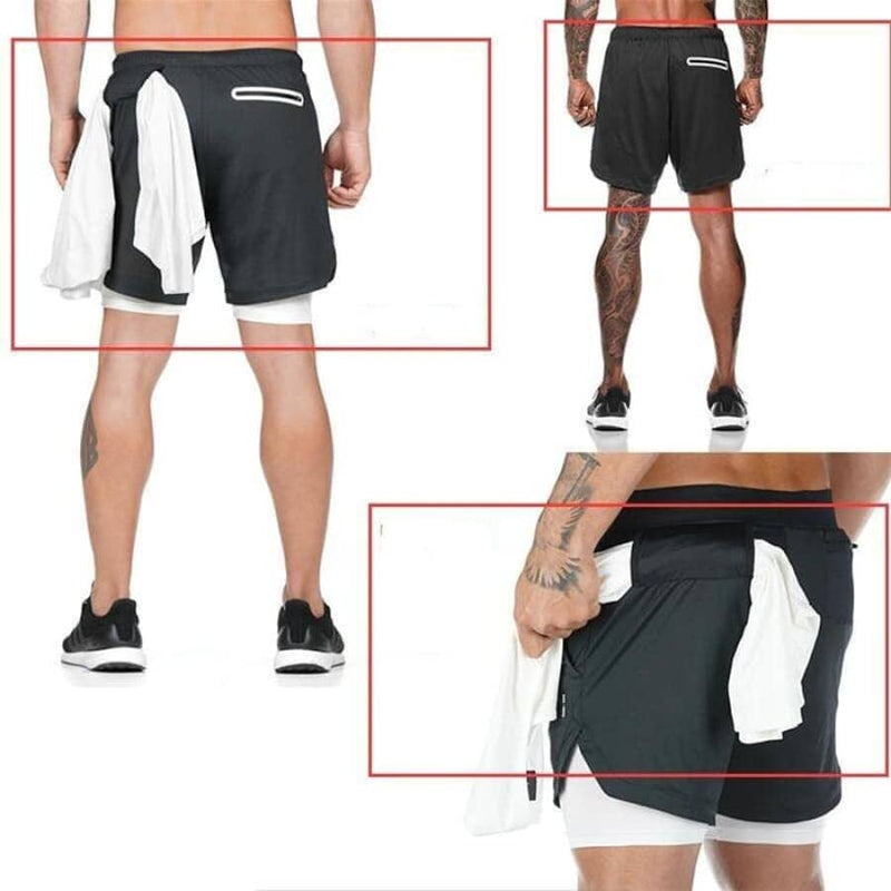 Shorts Para Treino 2 em 1 Esporte Air Effect - NerdCorner