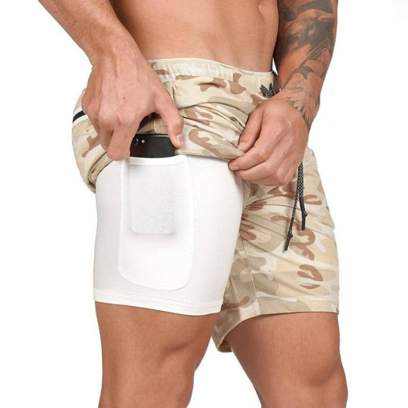 Shorts Para Treino 2 em 1 Esporte Air Effect - NerdCorner