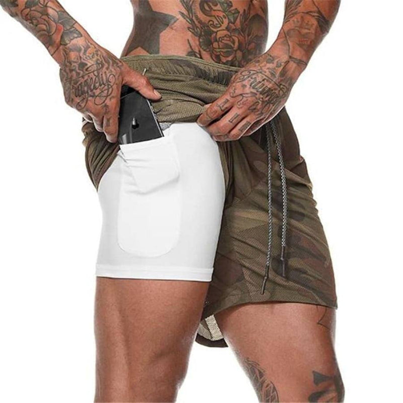 Shorts Para Treino 2 em 1 Esporte Air Effect - NerdCorner