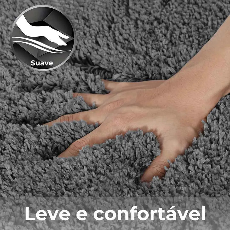 Tapete Banheiro e Quarto Microfibra Ultra Macio - Tazzi